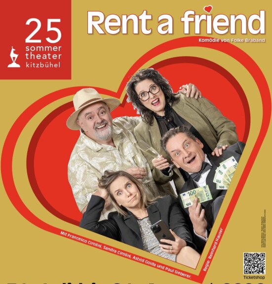 25. Sommertheater Kitzbühel – „Rent a friend“ – eine Komödie von Folke Braband
