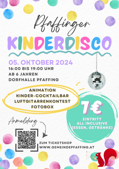 Pfaffinger Kinderdisco