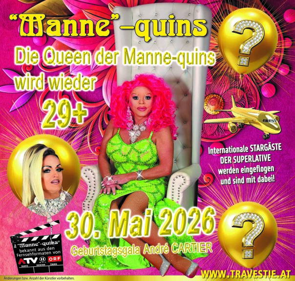 Die „MANNE“-QUINS – André Cartiers Geburtstagsgala