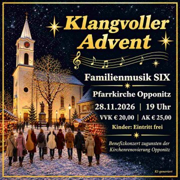 Klangvoller Advent mit der Familienmusik SIX