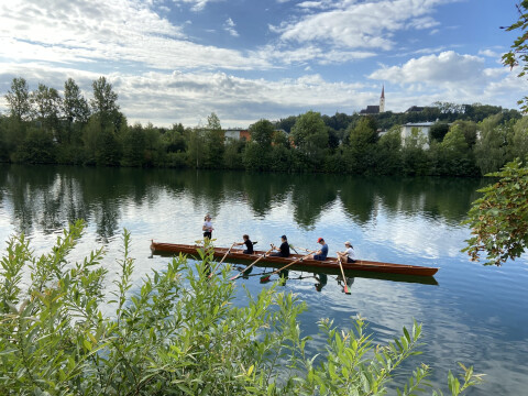 Rudern auf der Traun
