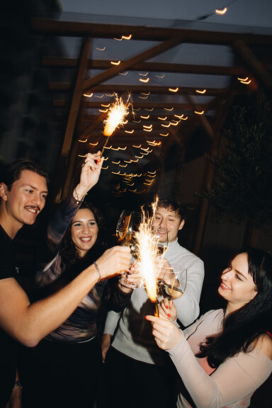 Silvester unter Palmen