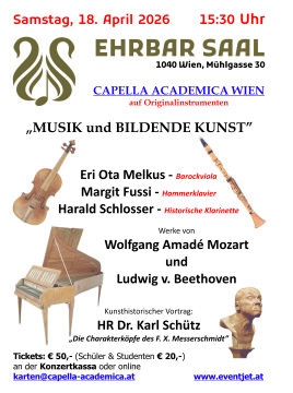 Zyklus „Musik im Museum“ 2. Zusatzkonzert