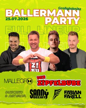 Ballermannparty Großglobnitz