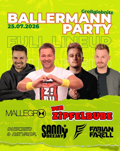 Ballermannparty Großglobnitz
