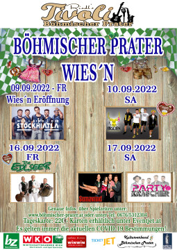 Böhmischer Prater Wies´n – Sumawind & Die Partykräscher LIVE!