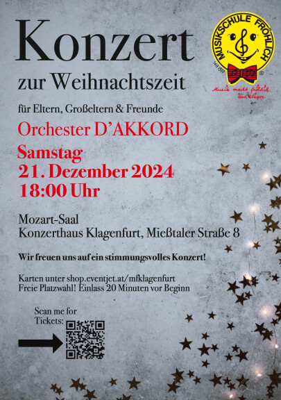 Konzert zur Weihnachtszeit – Orchester D’AKKORD