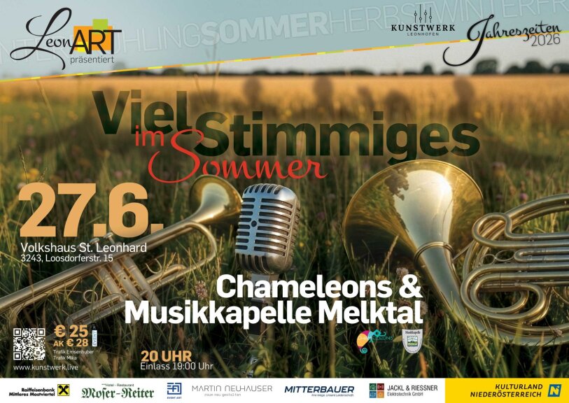 Vielstimmiges im Sommer – Chameleons & Musikkapelle Melktal