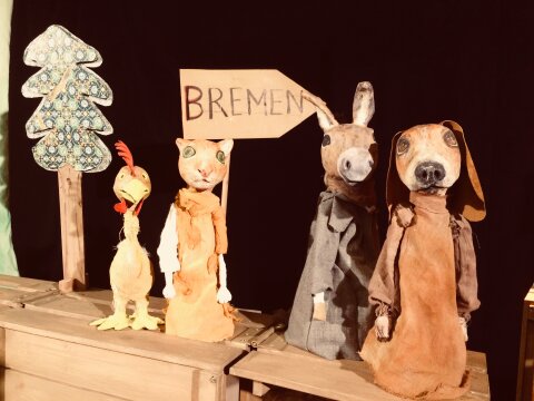 Die Bremer Stadtmusikanten – ein Märchennachmittag mit dem Figurentheater Leiterwagerl