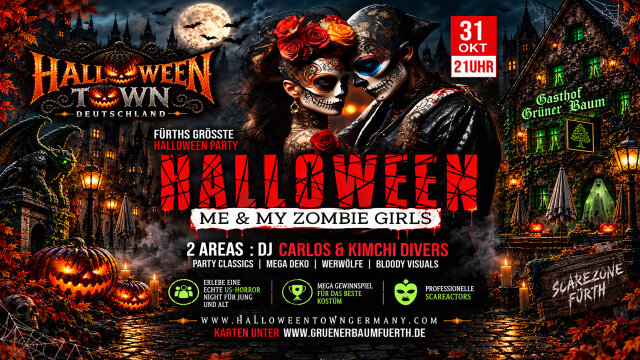 💀 FÜRTHS GRÖSSTE HALLOWEEN PARTY 💀