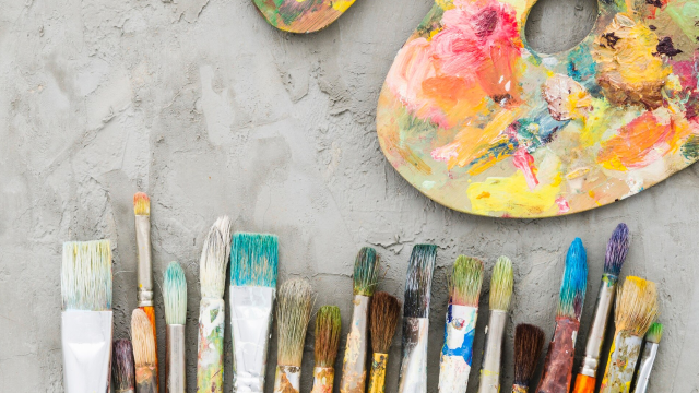 Seidenmalerei Fensterbild