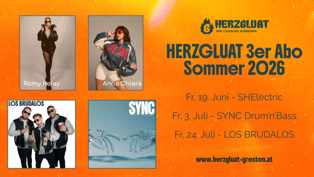 HERZGLUAT 3er Abo – Sommerevents 2026
