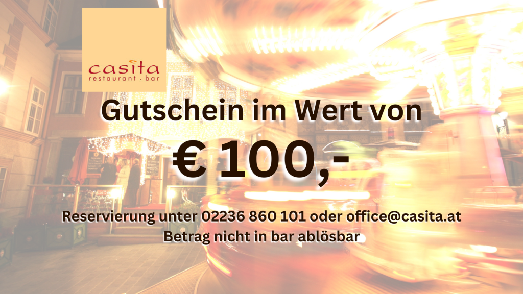 € 100,- casita Wertgutschein