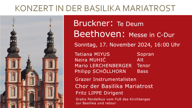 Beethoven: C-Dur-Messe, Bruckner: Te Deum