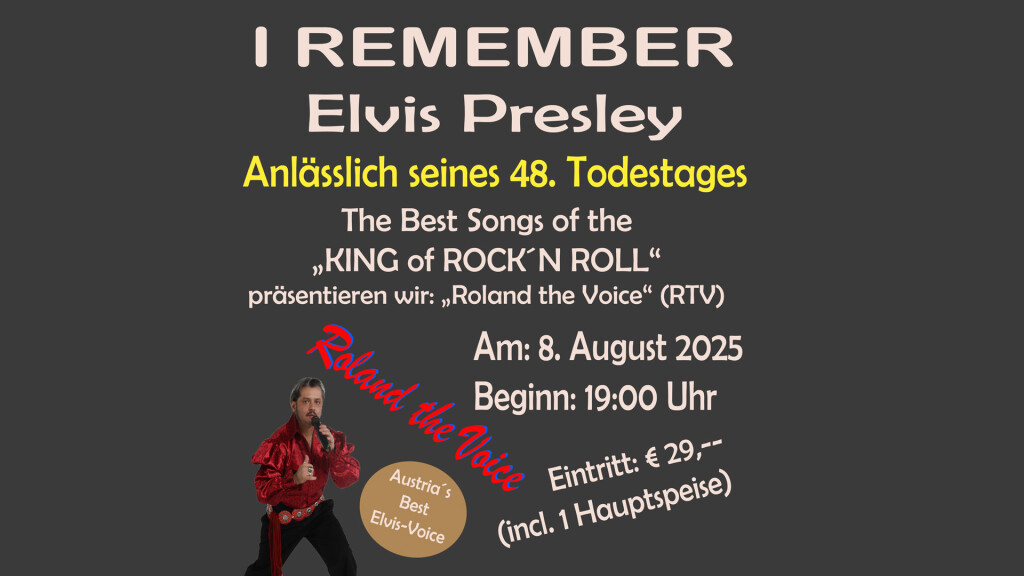 I remember Elvis Presley