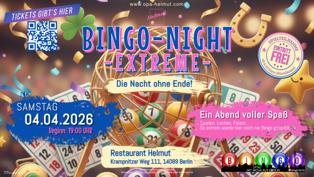 Bingo-Night „EXTREME“ im Restaurant Helmut