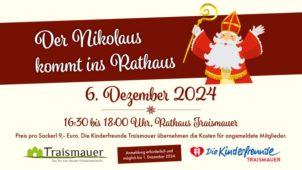 Der Nikolaus kommt ins Rathaus