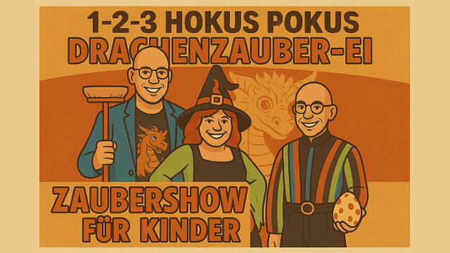 1-2-3 Hokus Pokus Drachenzauber-Ei / Zaubershow für Kinder