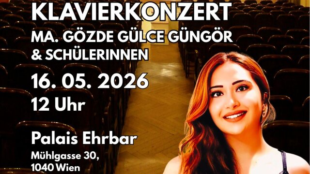 Klavierkonzert im Ehrbarsaal – Gülce Güngör & ihre Schüler:innen