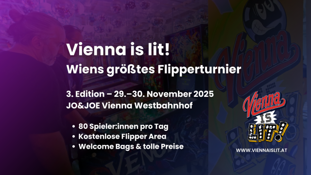 Vienna is lit! – Wiens größtes Flipperturnier 2025