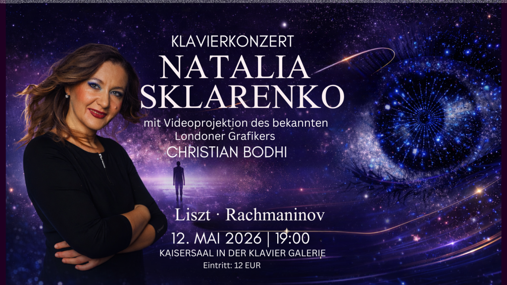 Natalia Sklarenko – Klaviershow mit Projektion LUX AETERNA