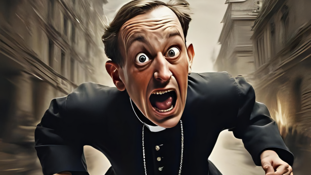 Hochwürden auf der Flucht