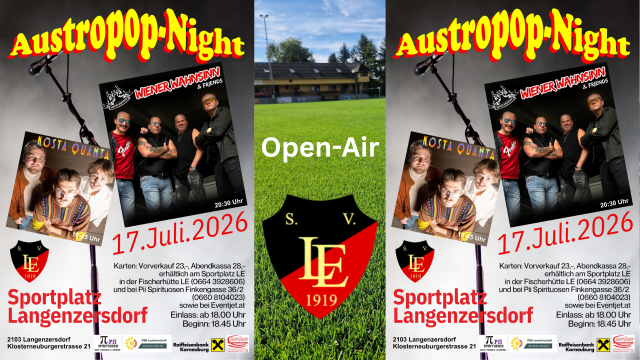 AUSTROPOP NIGHT mit WIENER WAHNSINN und KOSTA QUANTA