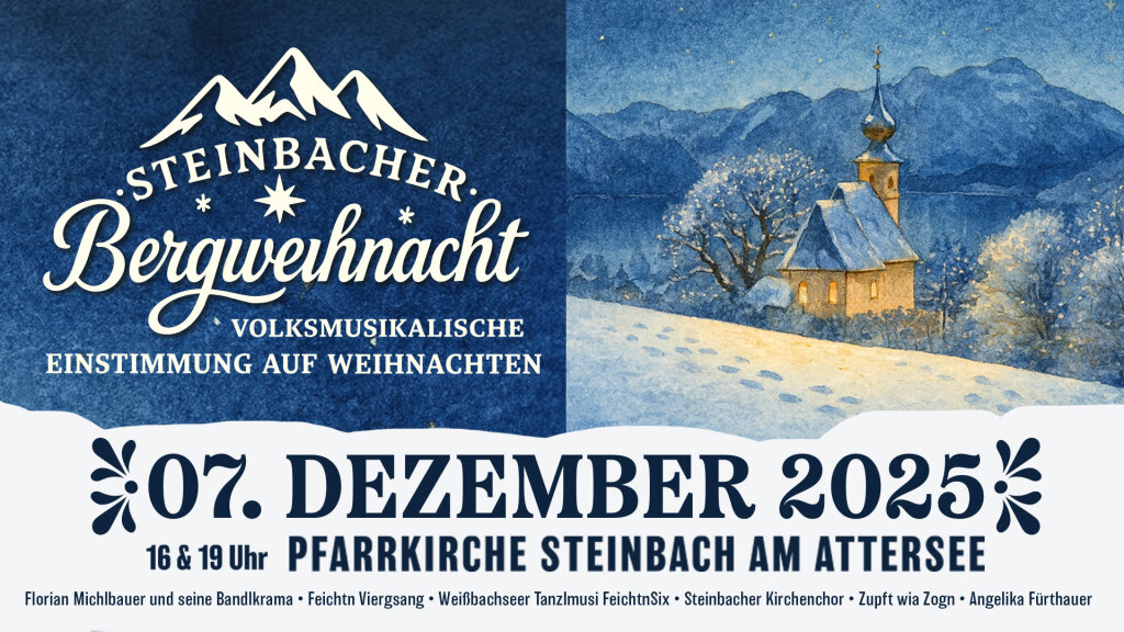 Steinbacher Bergweihnacht KONZERT um 16 Uhr