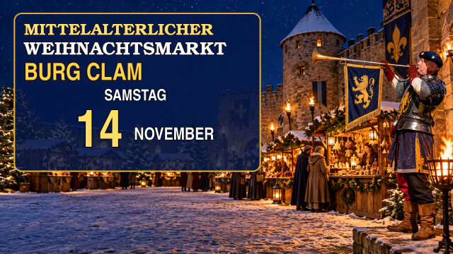 Mittelalterlicher Weihnachtsmarkt Burg Clam