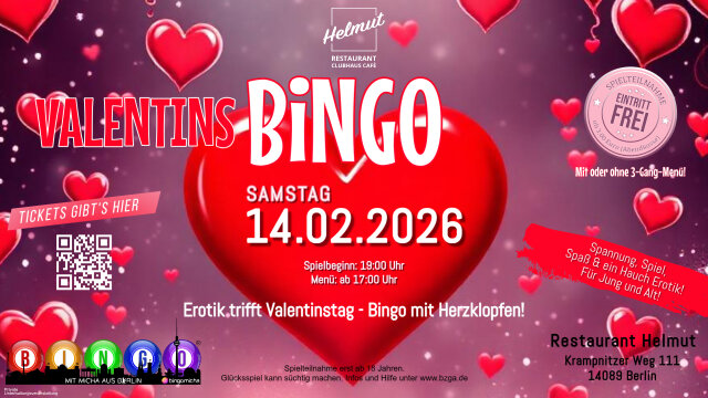 Valentins-Bingo-Abend im Restaurant Helmut