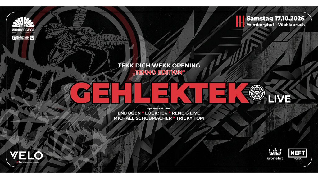 WIMBERGHOF TDW OPENING • Tekno Edition • w/ GEHLEKTEK & ReneG live @ Wimberghof Vöcklabruck
