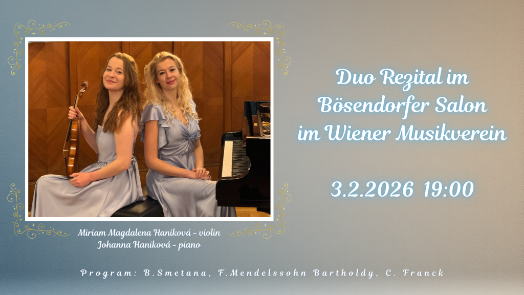 Duo Rezital im Bösendorfer Salon im Wiener Musikverein