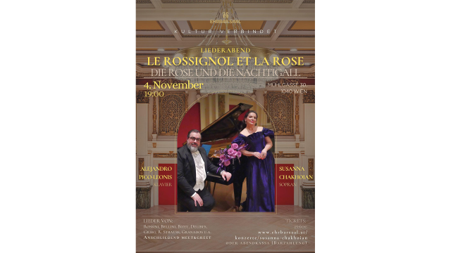 „Kultur verbindet“ Liederabend LE ROSSIGNOL ET LA ROSE (Die Nachtigall und die Rose)
