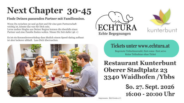 Next Chapter 30-45 Waidhofen/Ybbs 27.Sept 2026