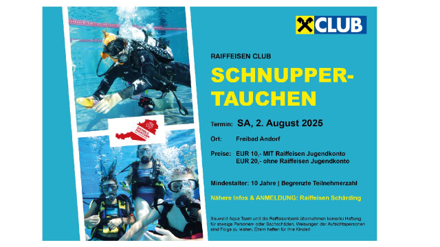 Raiffeisen Club Schnuppertauchen