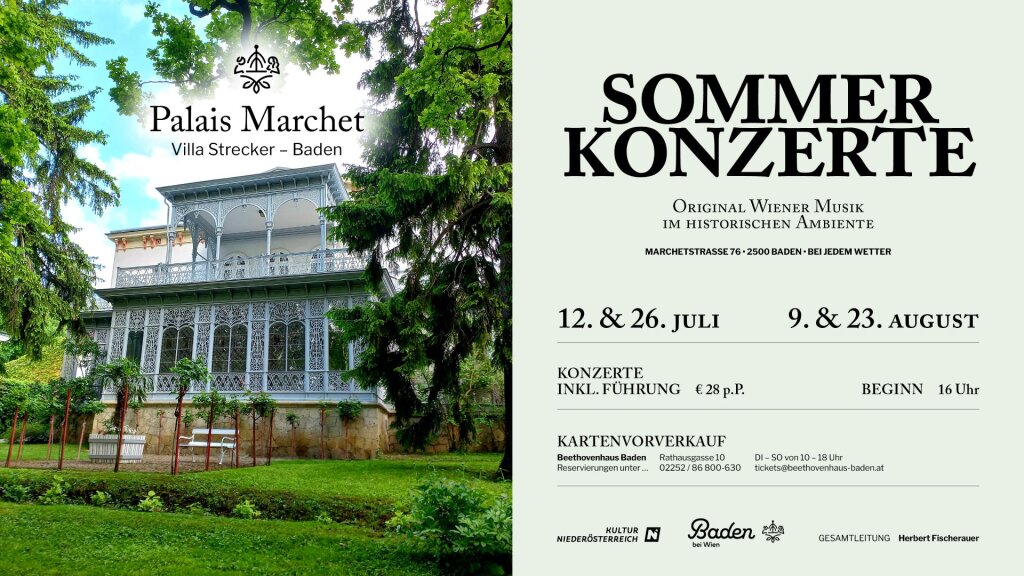 Sommerkonzert Palais Marchet – Villa Strecker Baden