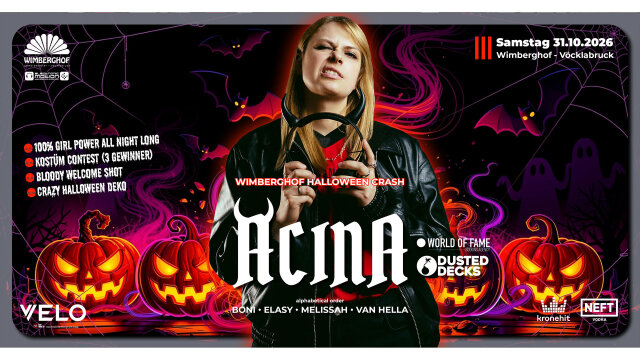 WIMBERGHOF HALLOWEEN CRASH w/ ACINA & many more @ Wimberghof Vöcklabruck