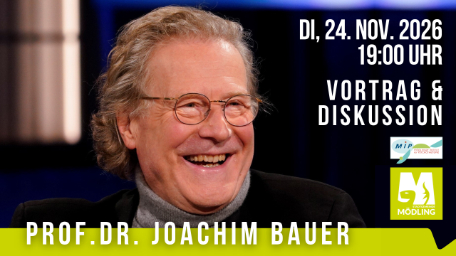 Vortrag & Dialog: Prof. Dr. Joachim Bauer