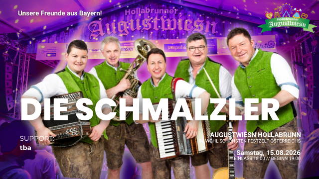 Augustwiesn-Party mit DIE SCHMALZLER