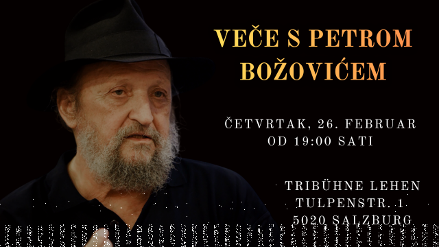 Veče s Petrom Božovićem – Salzburg