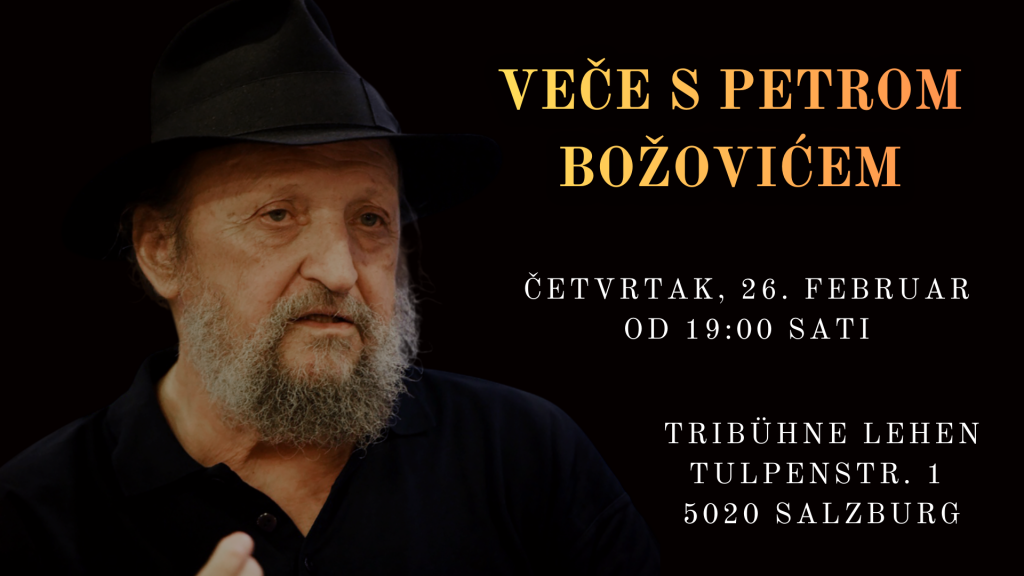 Veče s Petrom Božovićem – Salzburg