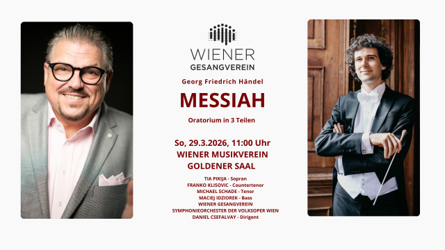 „Messiah“ G.F. Händel, Oratorium in 3 Teilen