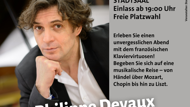 Klavierabend mit Philippe Devaux