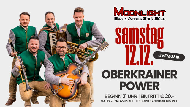 Oberkrainer Power – Moonlightbar Söll