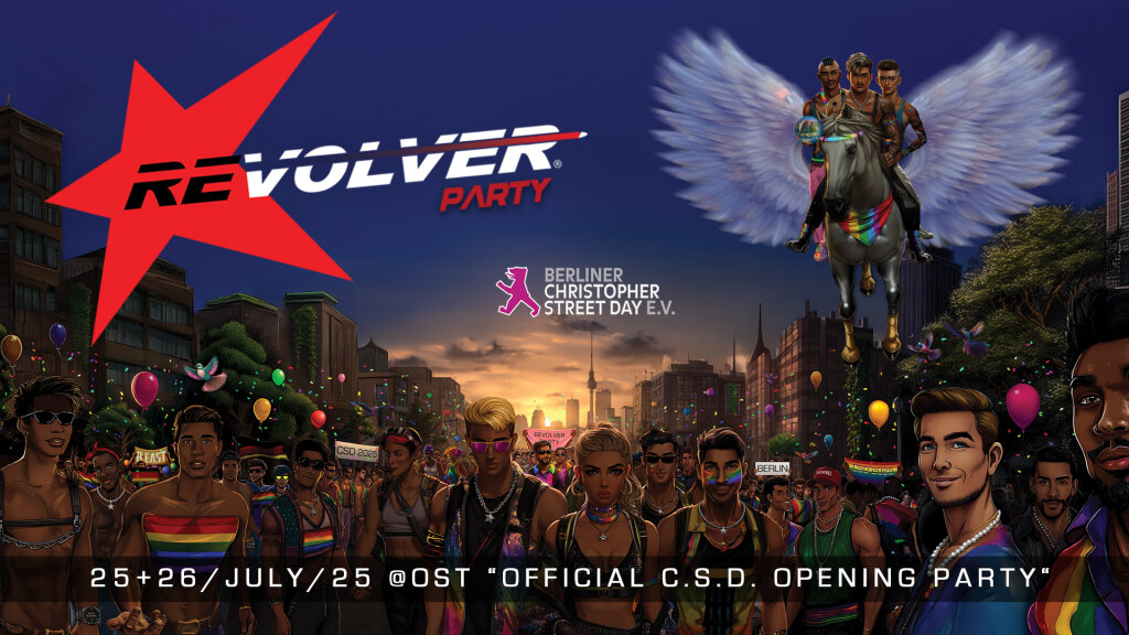 REVOLVER PRIDE WEEKENDER MAIN PARTY – 3 Floors – XXL Payground – Outdoors Chill and Cruising all Night 