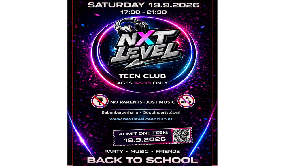 Teen Club – Back to School – 12 bis 15 Jahre