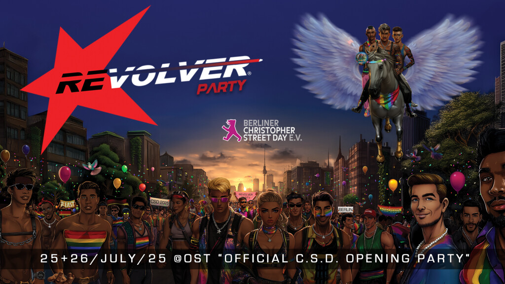 REVOLVER BERLIN PRIDE OFFICIAL OPENING- XXL Opening party on 3 Floors / XXl play areas ( Outdoor chill and Cruising all night) 