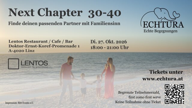 Next Chapter 30-40 im Lentos Linz 27.10.26