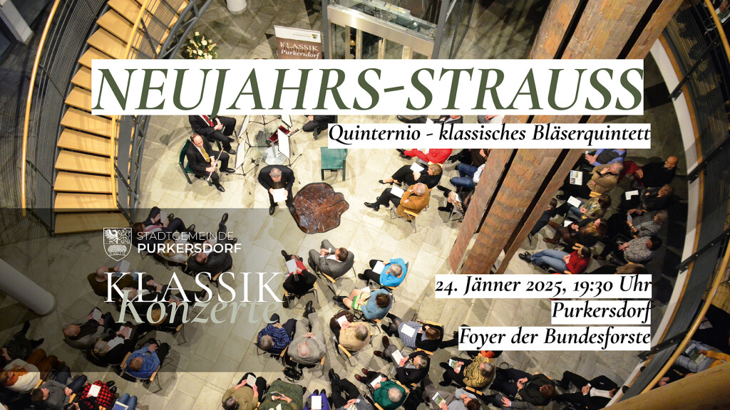 Purkersdorfer Klassik Konzerte: „Neujahrsstrauss“ – Quinternio Wien