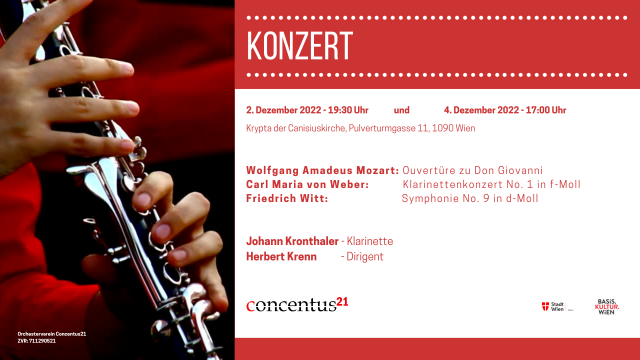 Concentus21 Orchesterkonzert – 2. Dezember